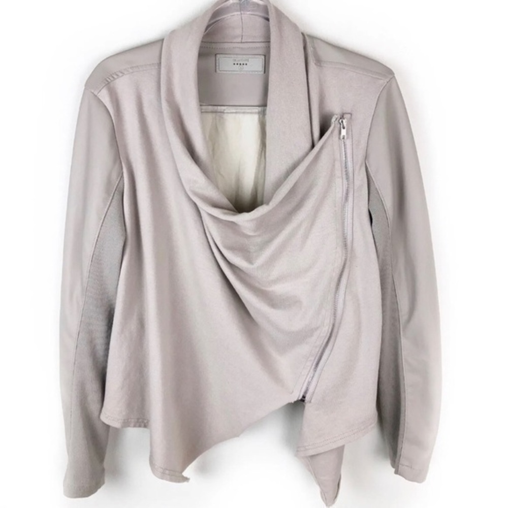 BLANKNYC Vegan Leather Jacket Asymmetric Zip M